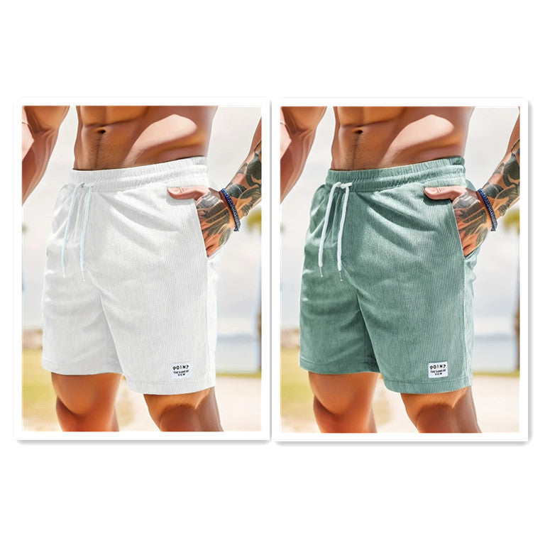 Men's corduroy drawstring shorts - Gents Desire - view 20