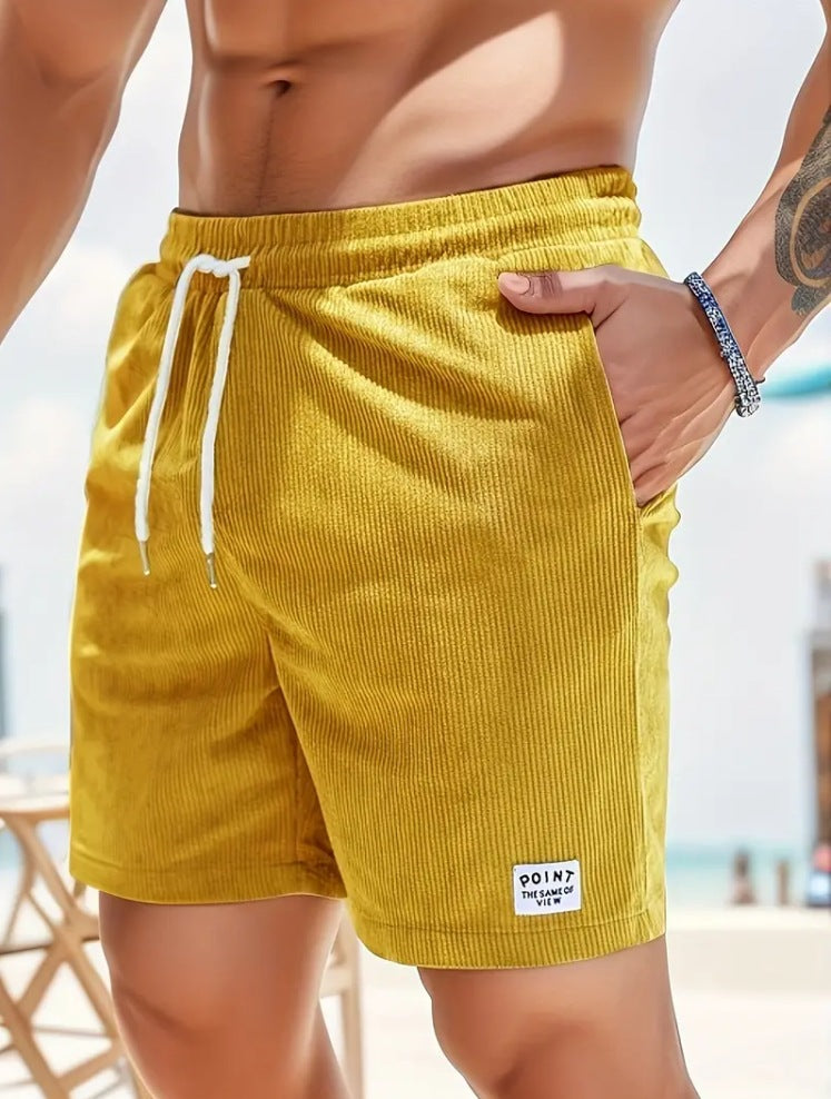 Men's corduroy drawstring shorts - Gents Desire - view 6