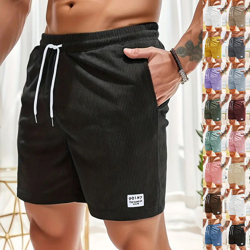 Men's corduroy drawstring shorts - Gents Desire - main view