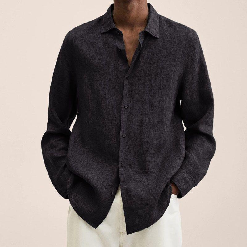Men's lapel collar cardigan shirt - Gents Desire - view 2