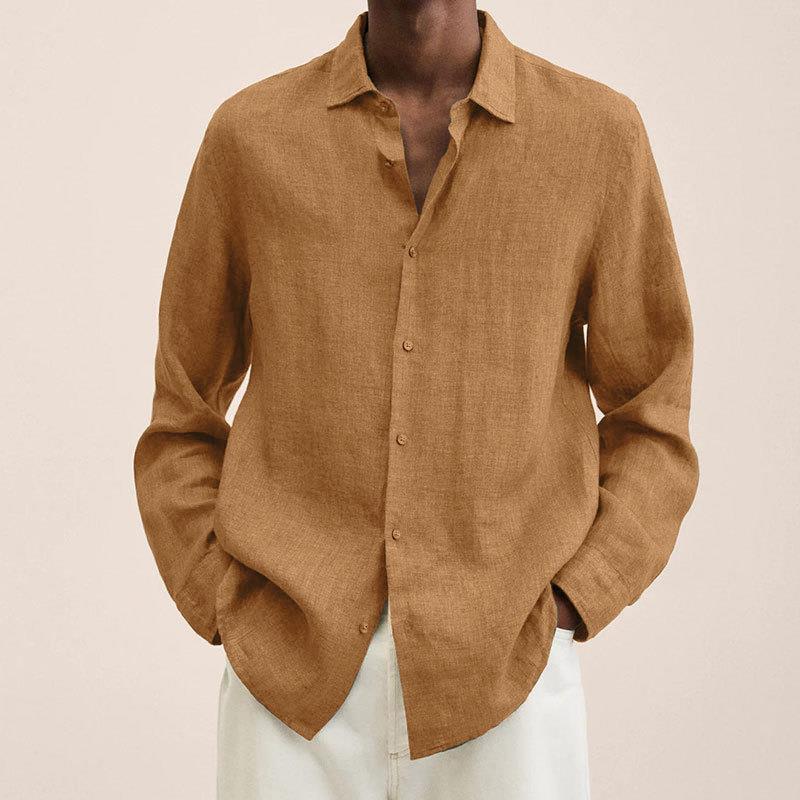 Men's lapel collar cardigan shirt - Gents Desire - view 4