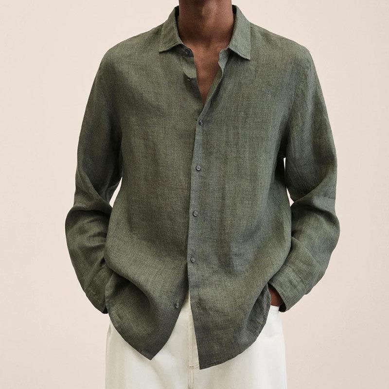 Men's lapel collar cardigan shirt - Gents Desire - view 8