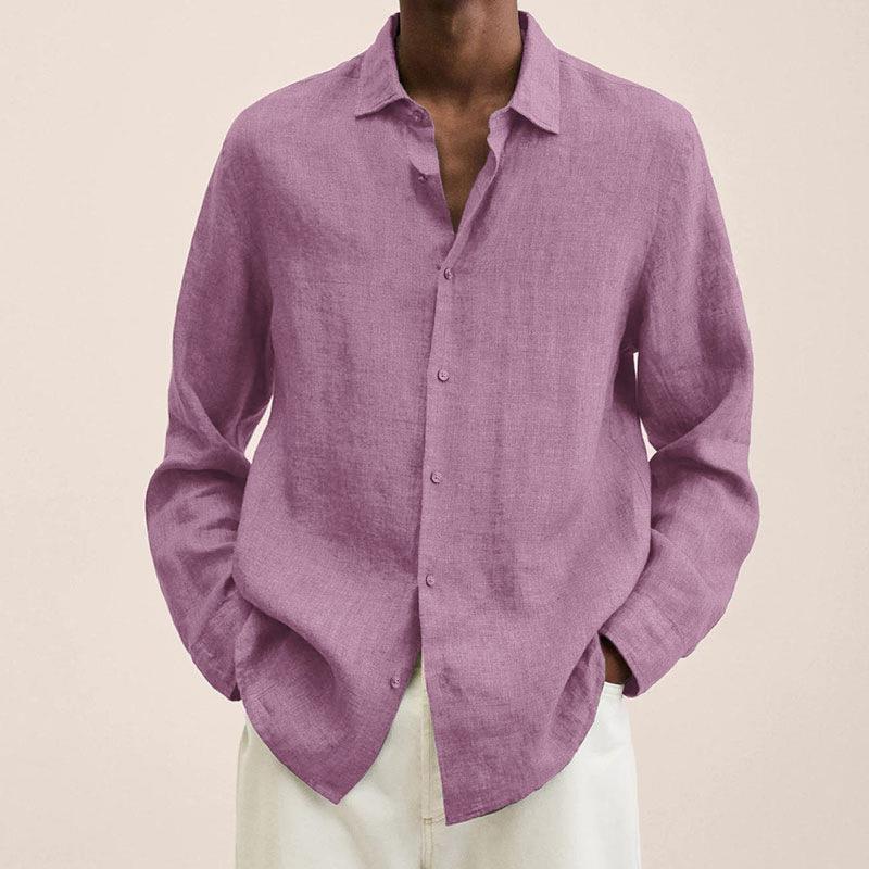 Men's lapel collar cardigan shirt - Gents Desire - view 9