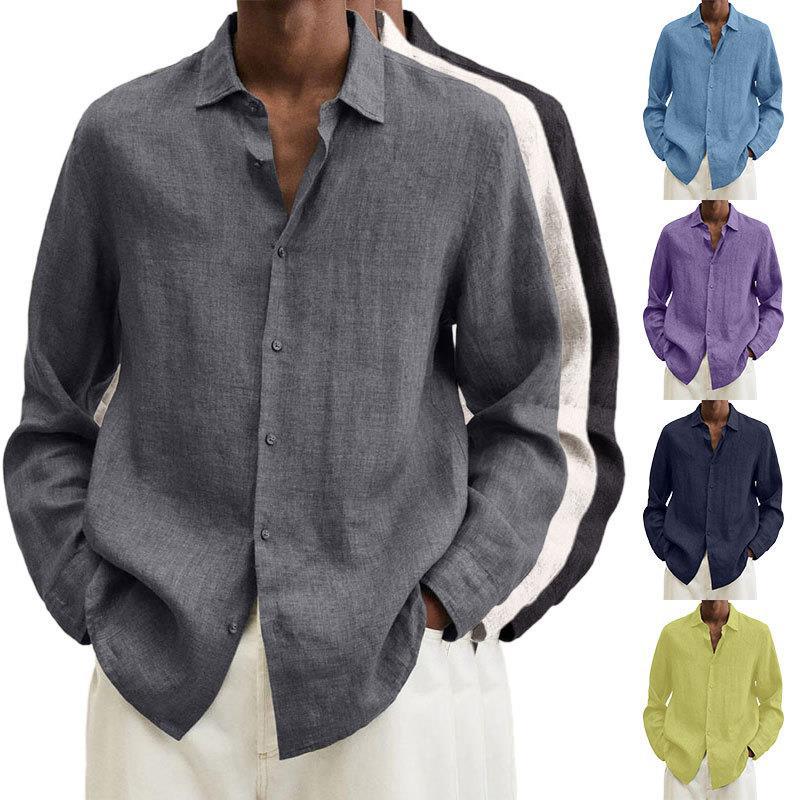 Men's lapel collar cardigan shirt - Gents Desire - main view