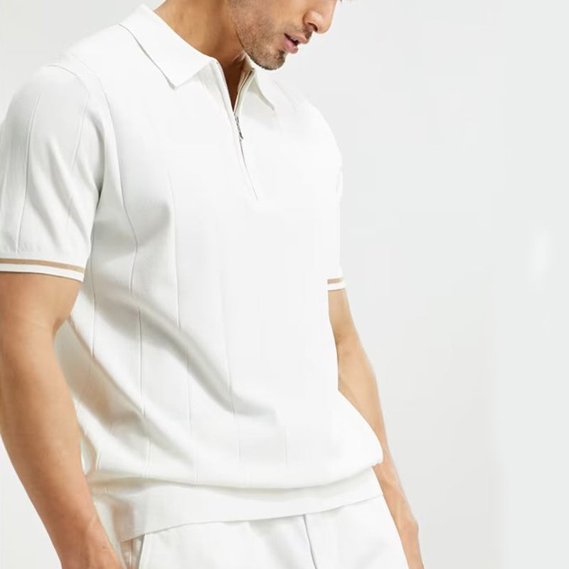 Men's zip lapel polo shirt - Gents Desire - view 5