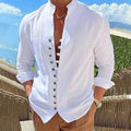 Men's retro button-up long sleeve shirt - Gents Desire - main view