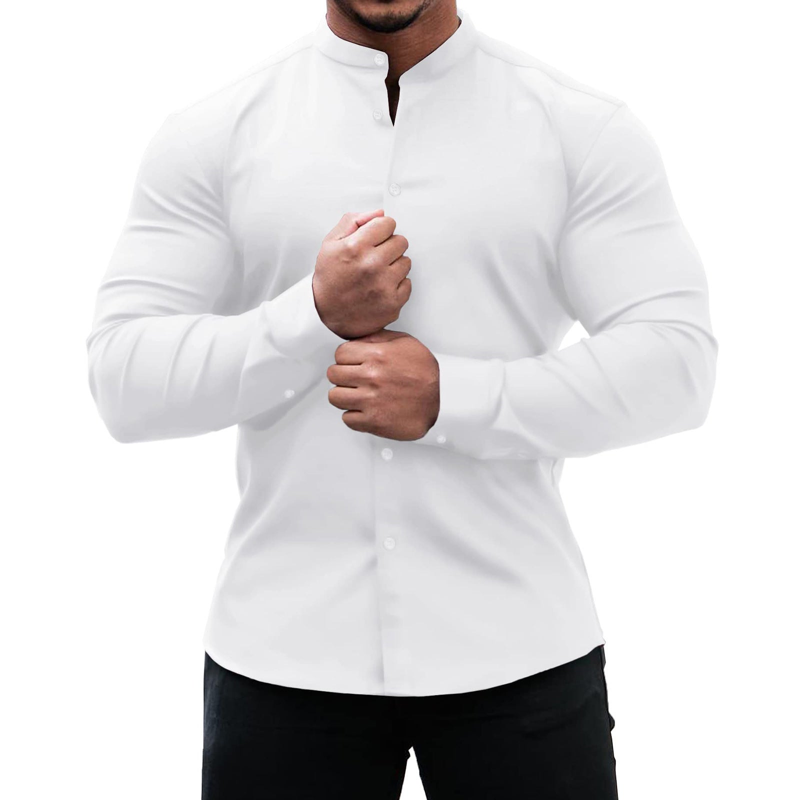 Men's slim fit long sleeve shirt - Gents Desire - view 4