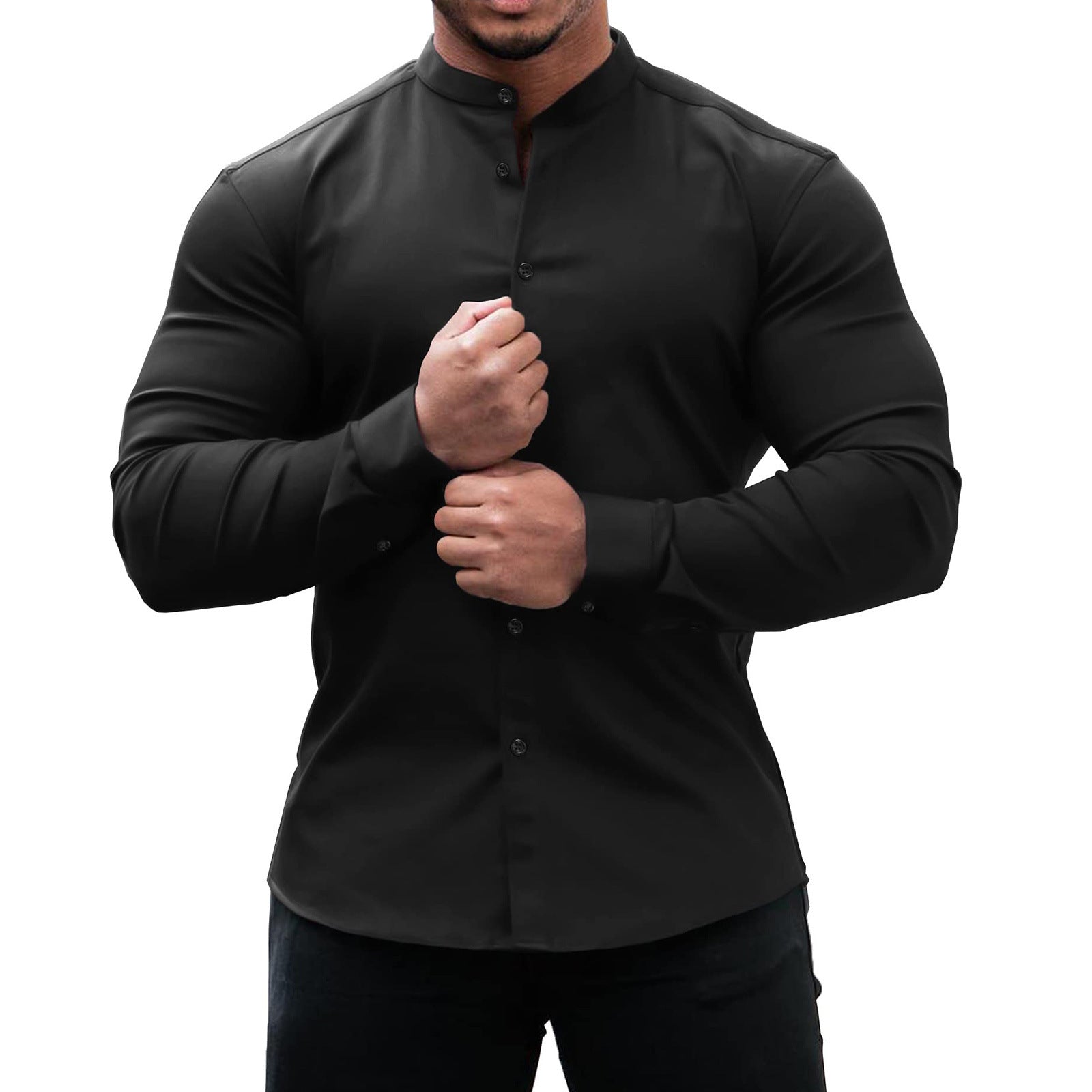 Men's slim fit long sleeve shirt - Gents Desire - view 5