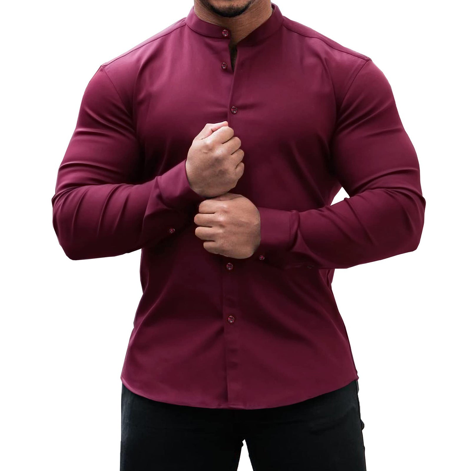 Men's slim fit long sleeve shirt - Gents Desire - view 9