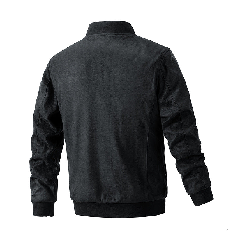 Men's suede stand collar jacket - Gents Desire - view 6