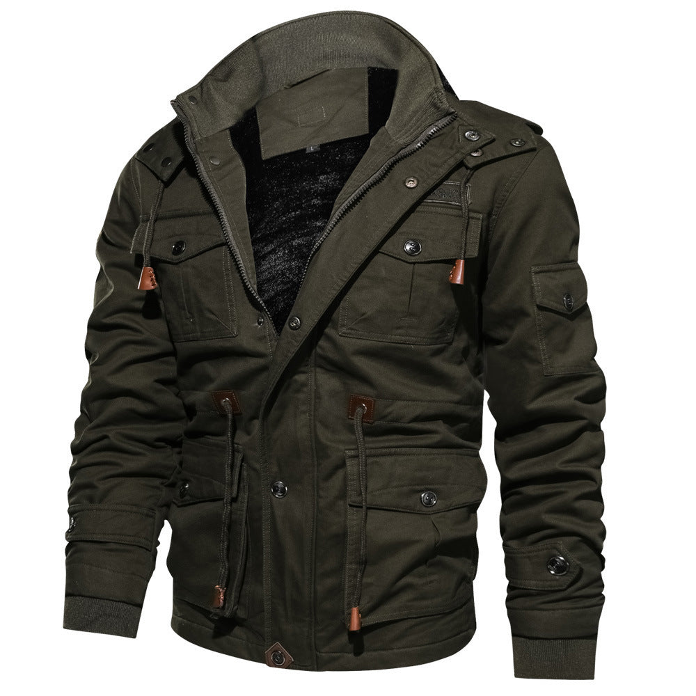 Mountainskin men's fleece hooded winter jacket - Gents Desire - view 12