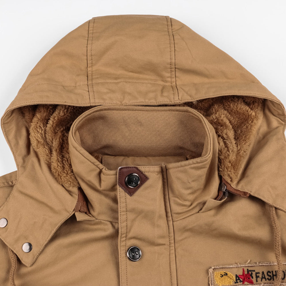 Mountainskin men's fleece hooded winter jacket - Gents Desire - view 3