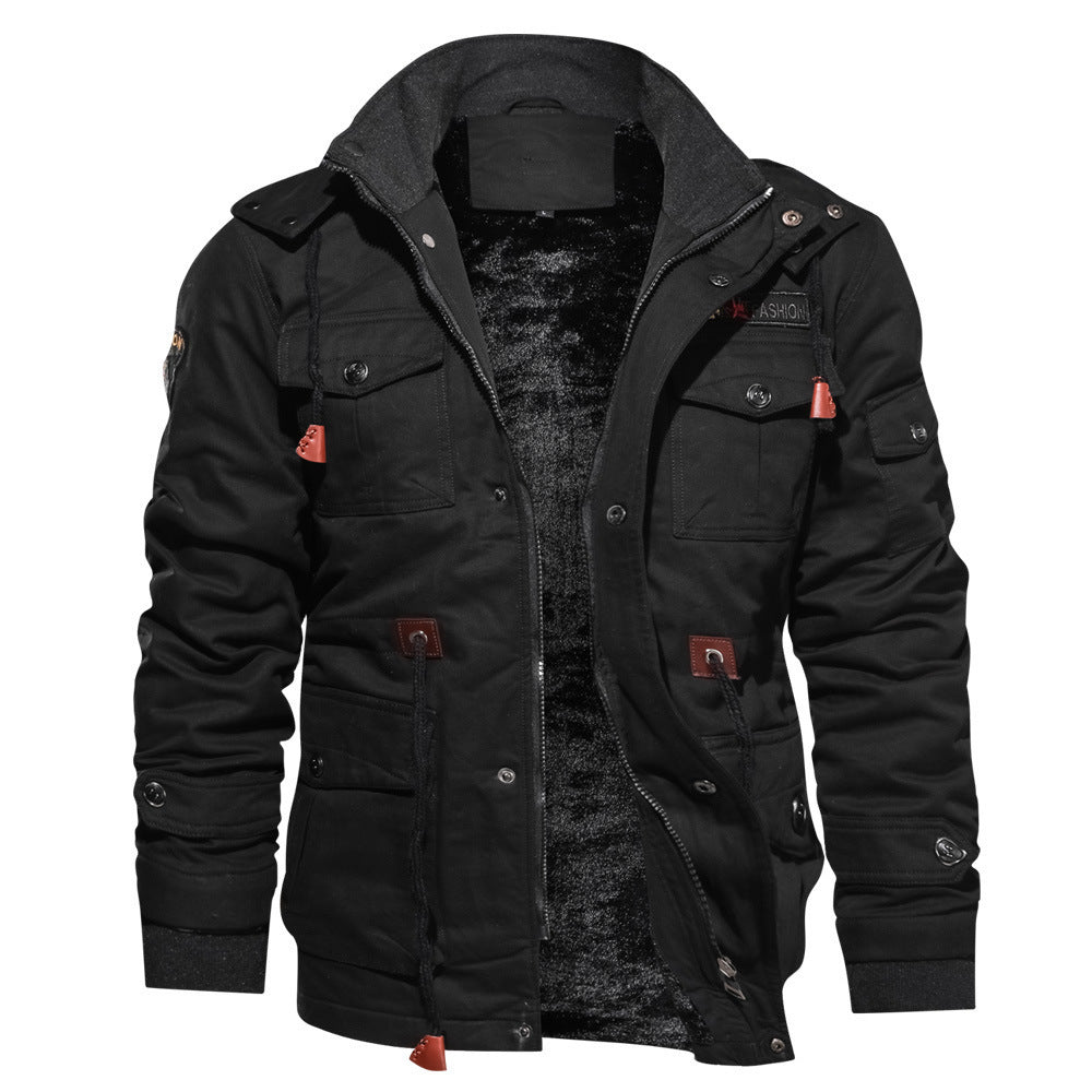 Mountainskin men's fleece hooded winter jacket - Gents Desire - view 8